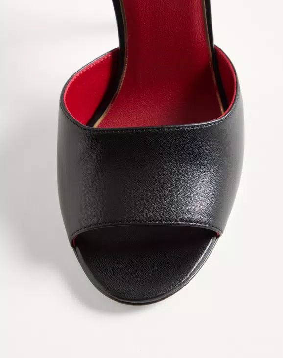 Valentino Drip Rose Kidskin Sandal With Crystals 105Mm - Image 3